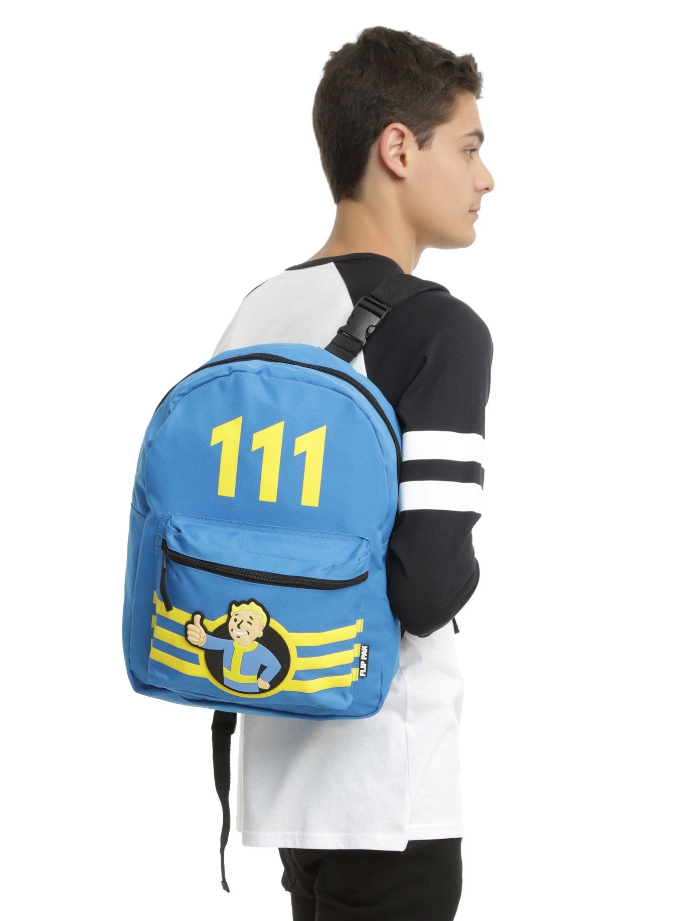 Fallout 4 Vault Boy Reversible Backpack Hot Topic