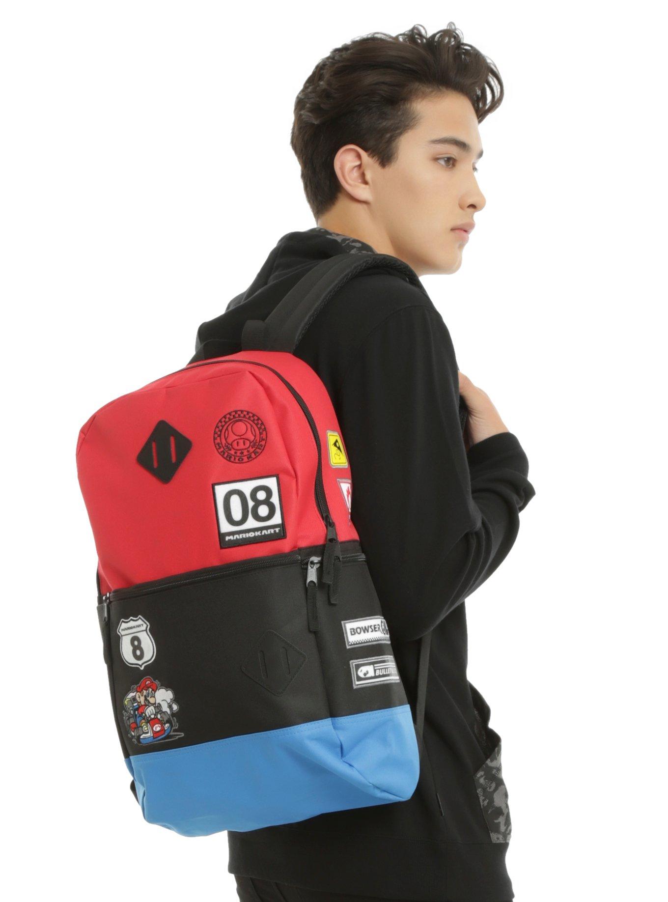 Mario Kart Racer Patch Flat Front Backpack, , hi-res