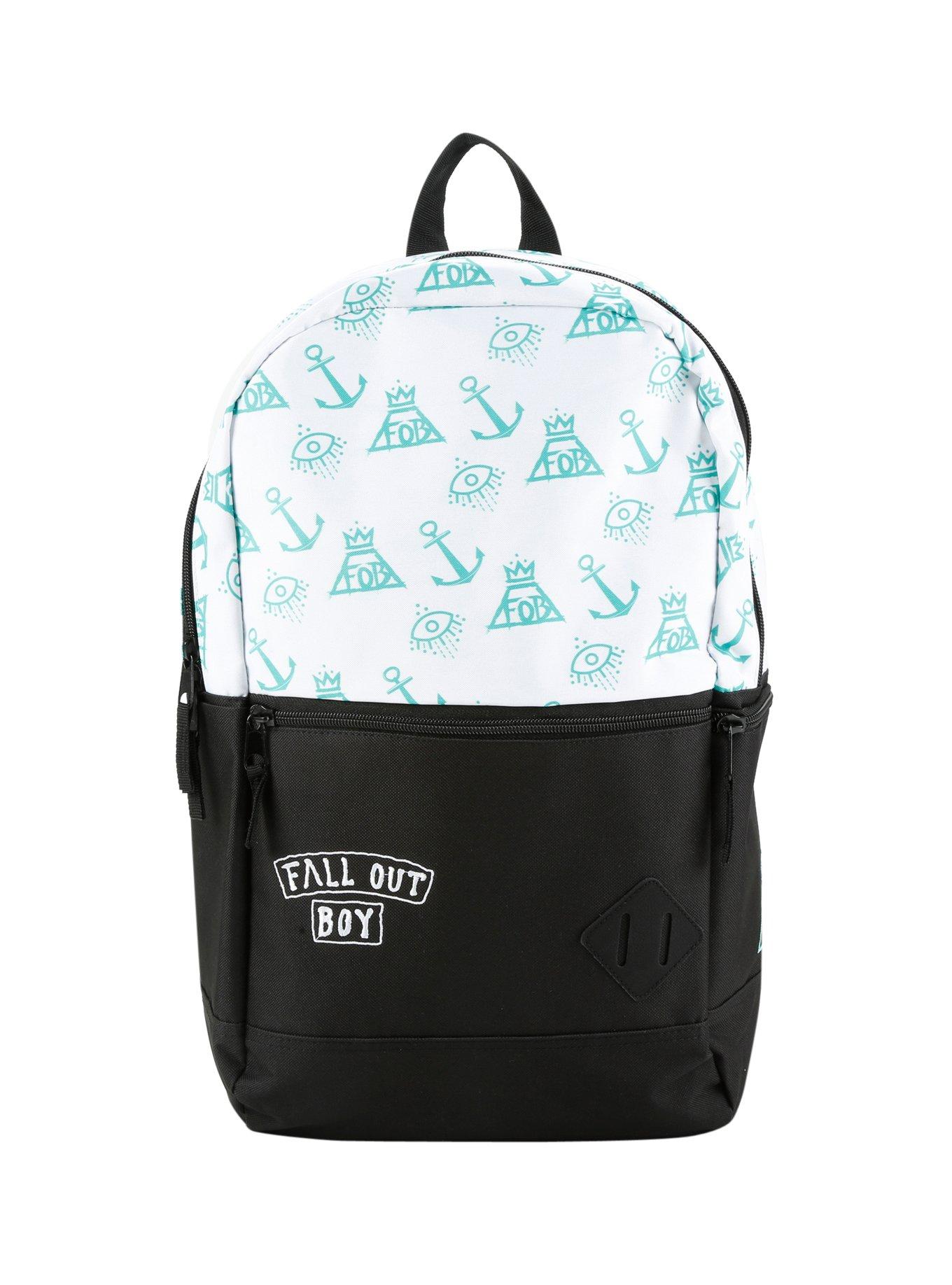 Fall Out Boy Mint Anchor Print Backpack | Hot Topic