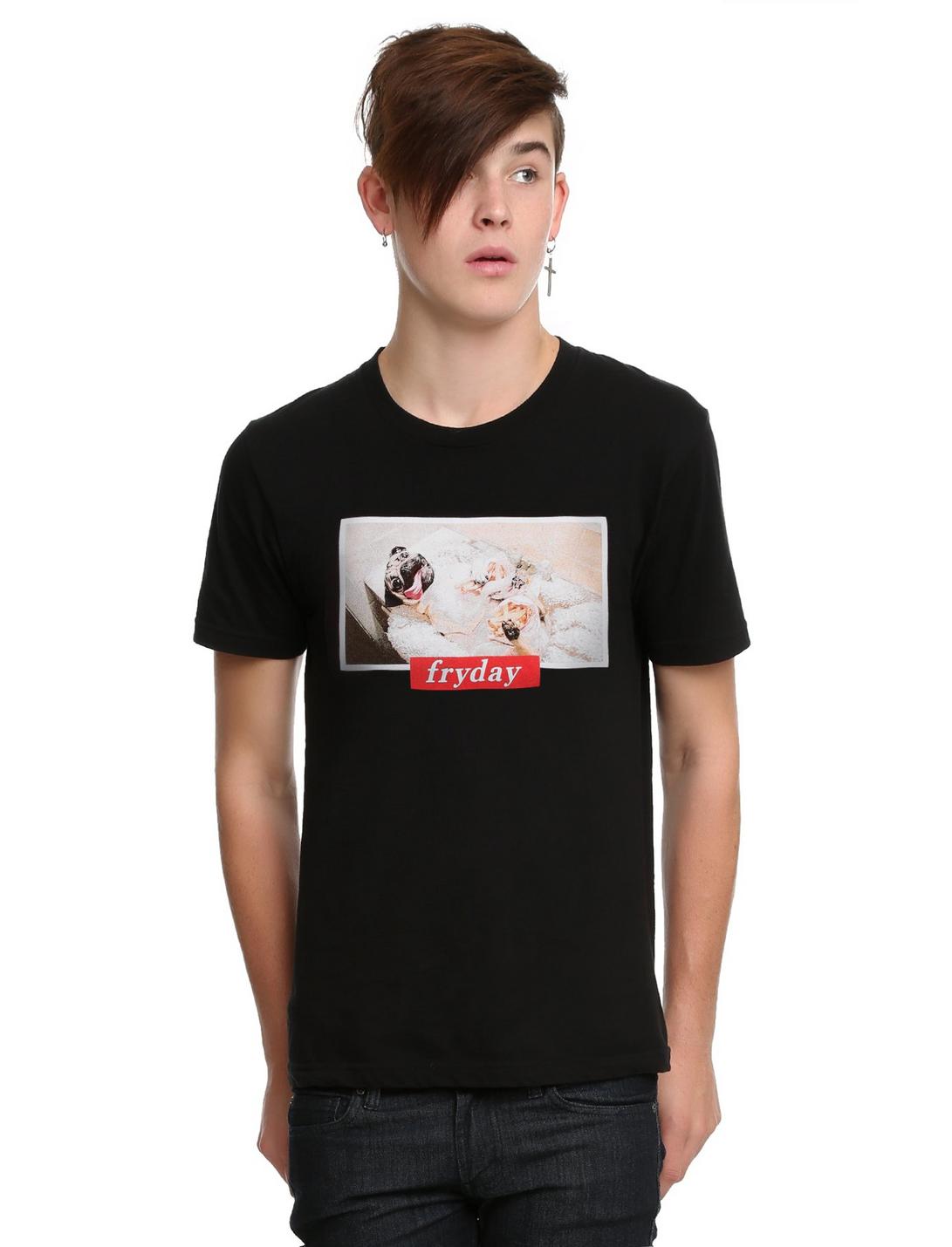 Doug The Pug Fryday T-Shirt, BLACK, hi-res