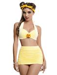 Disney Beauty And The Beast Belle Swim Top, GOLD, hi-res