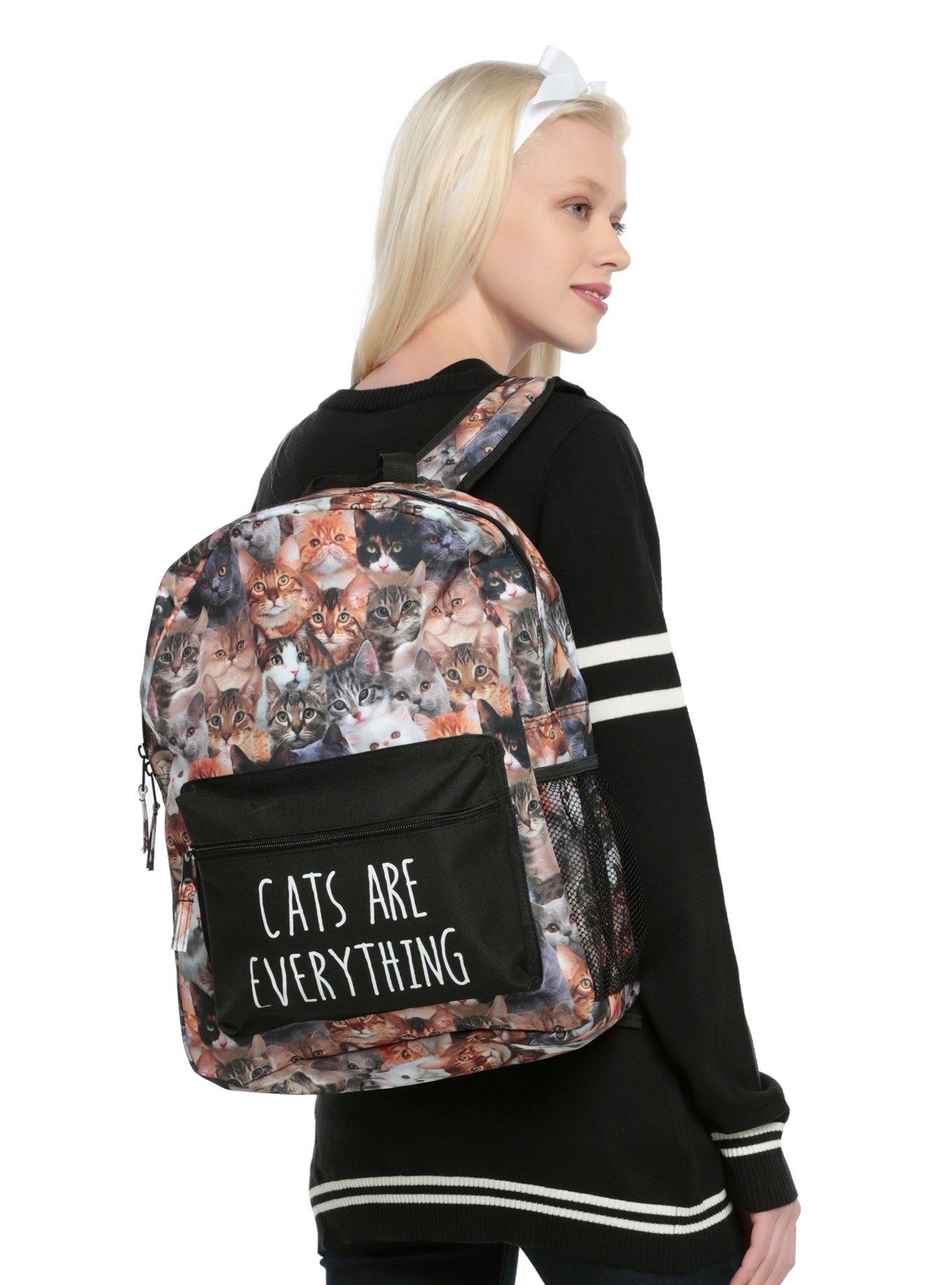 Cats are everything outlet backpack