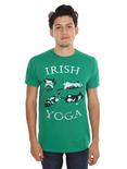 Irish Yoga Kittens T-Shirt, GREEN, hi-res
