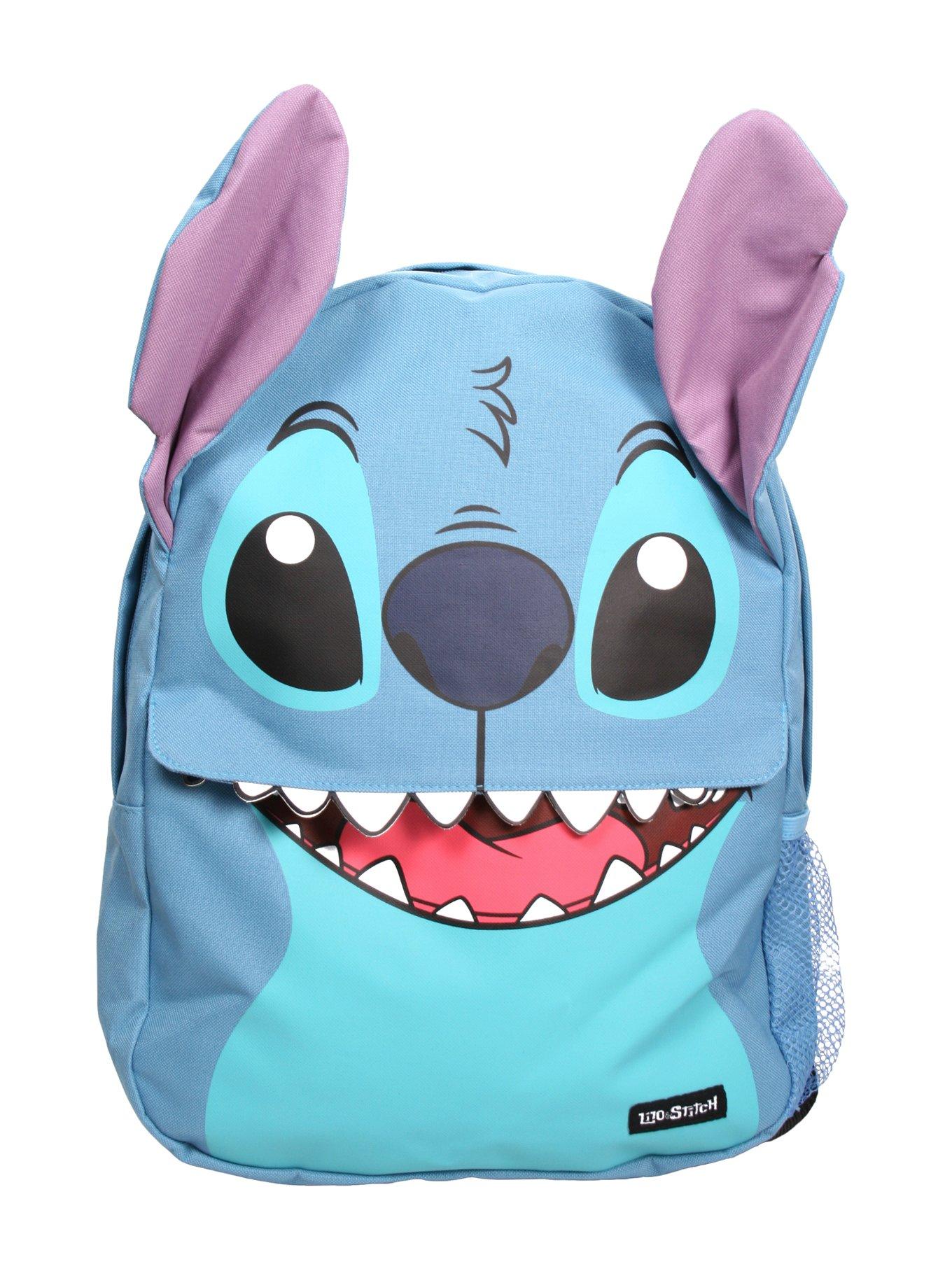 Disney Lilo & Stitch Backpack 17 with Laptop Compartment for School,  Travel, and Work Black