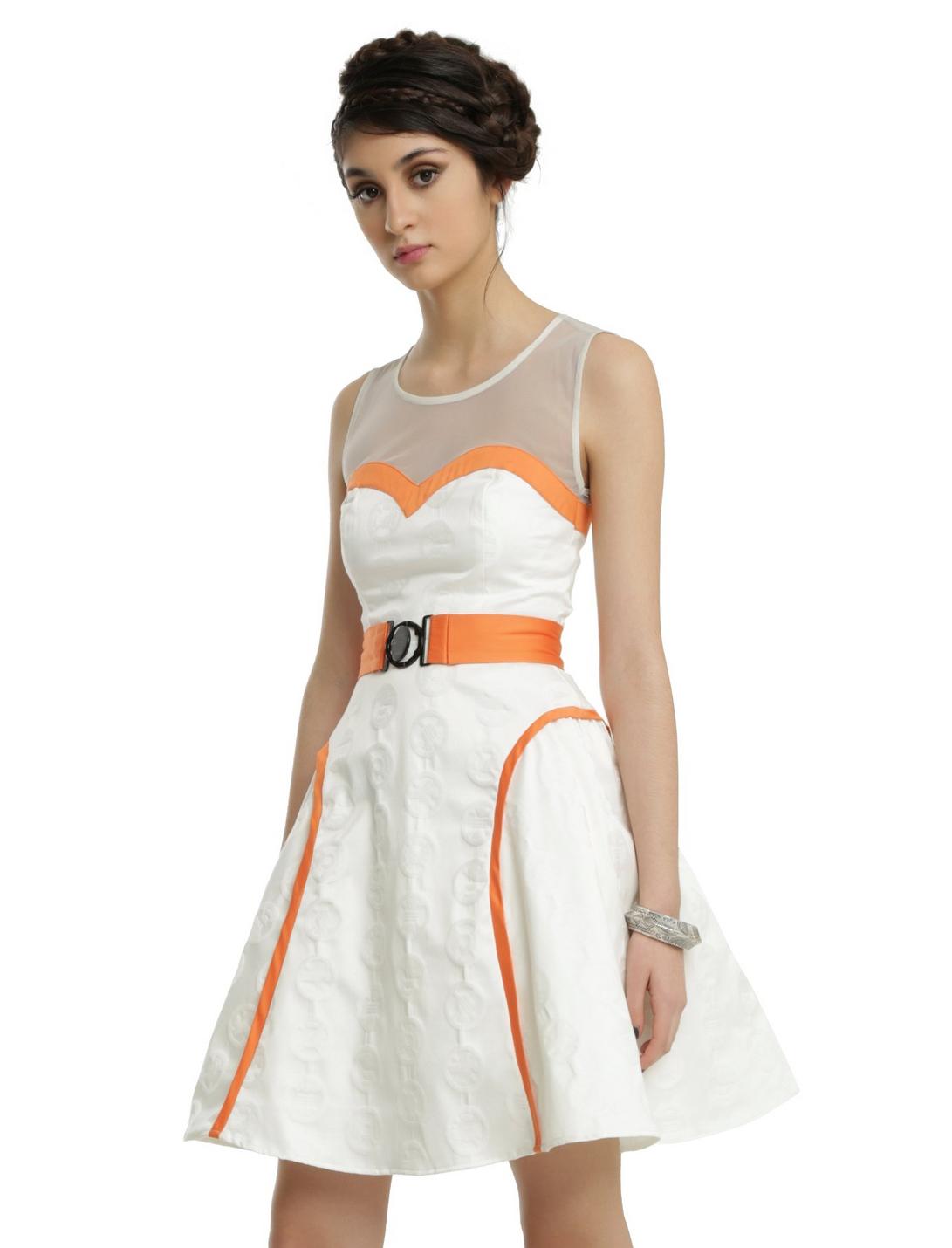 Her Universe Star Wars BB-8 Dress, WHITE, hi-res