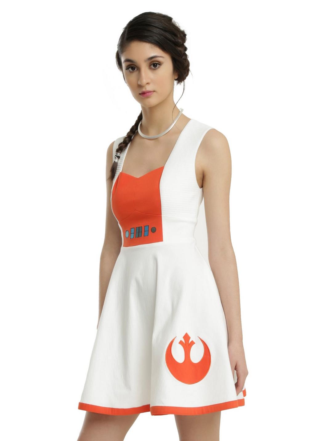 Star Wars By Her Universe Poe Flight Dress, WHITE, hi-res