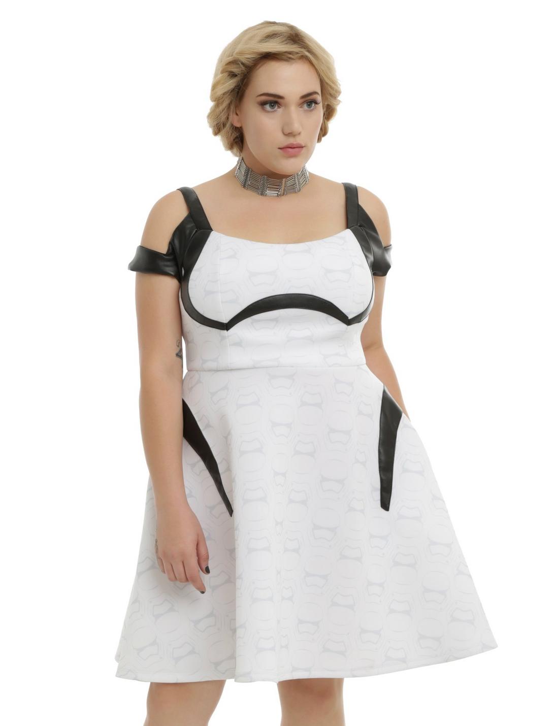 Star Wars By Her Universe Stormtrooper Dress Plus Size, WHITE, hi-res