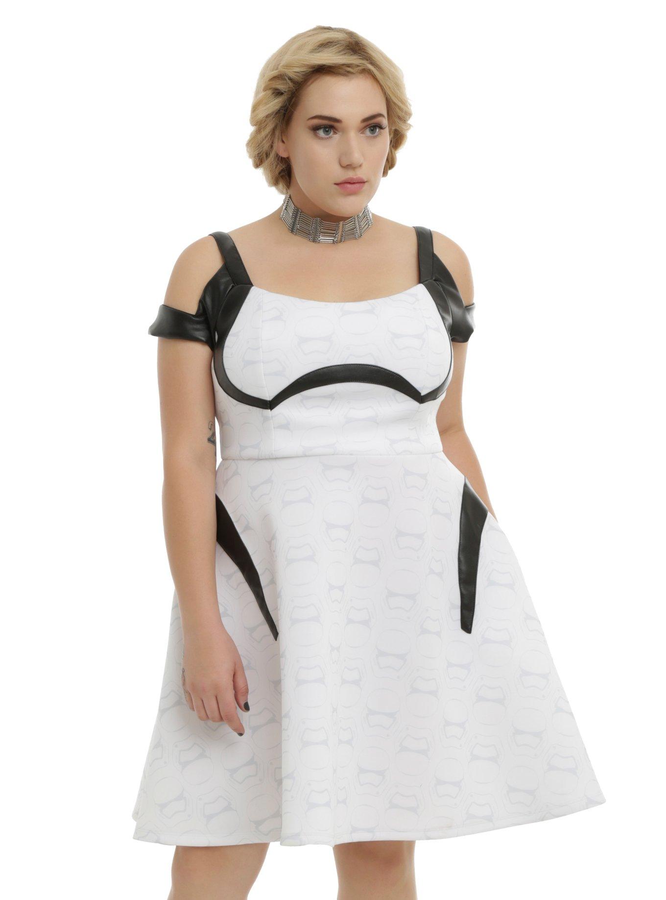 Star Wars By Her Universe Stormtrooper Dress Plus Size, WHITE, hi-res