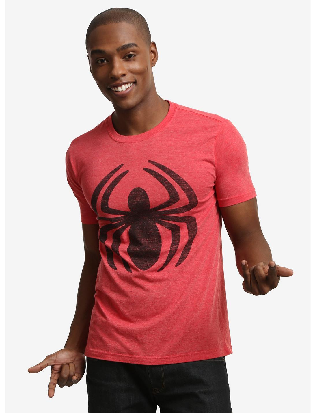 Marvel Spider-Man Distressed Logo T-Shirt, MULTI, hi-res