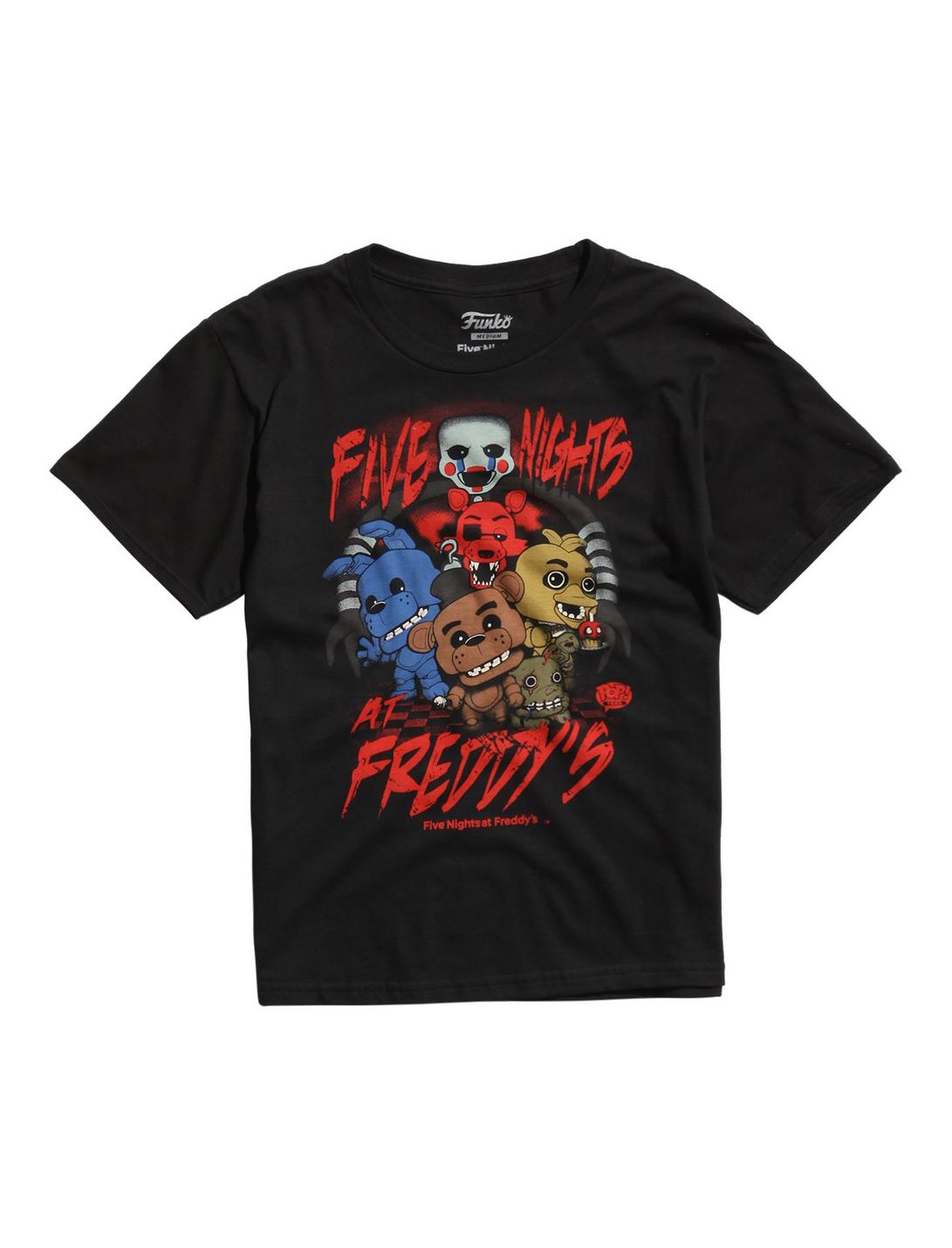 Funko Five Nights At Freddy's Pop! Group T-Shirt, BLACK, hi-res