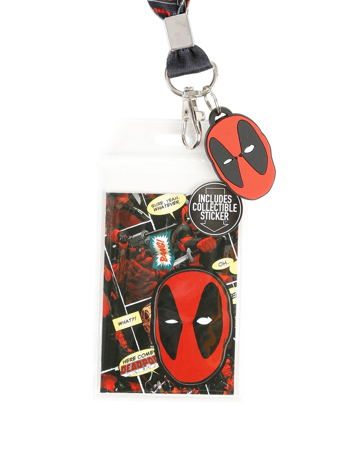 Marvel Deadpool Comic Talk Bubbles Lanyard, , hi-res