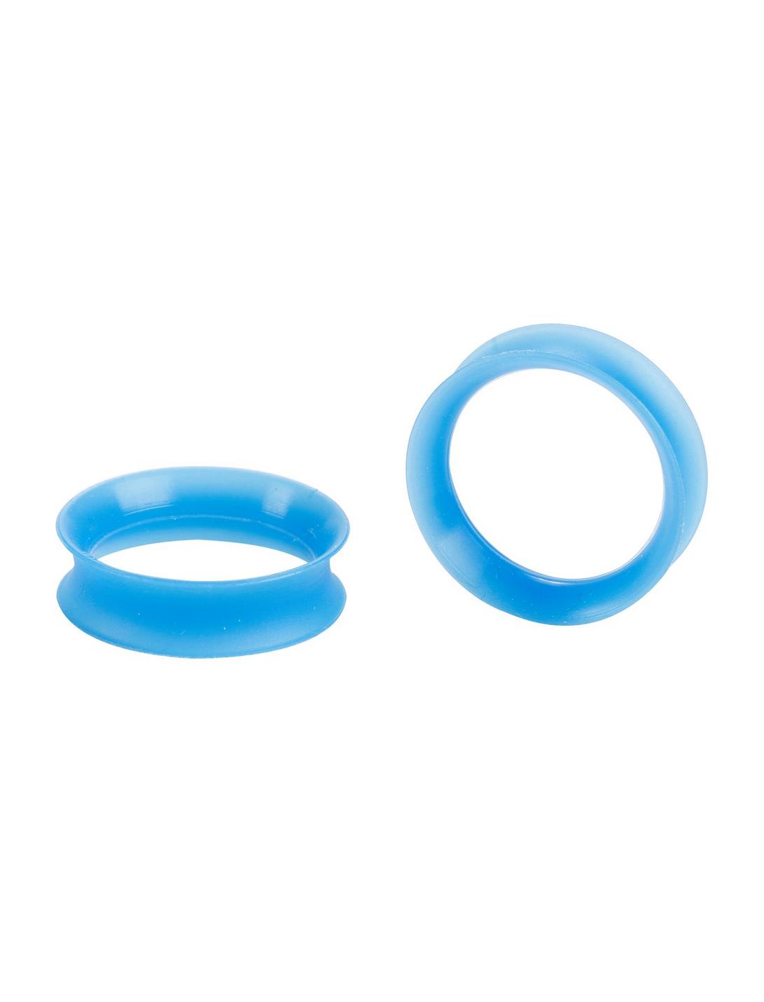 Kaos Softwear Blue Glow Earskin Eyelet Plug 2 Pack, BLUE, hi-res
