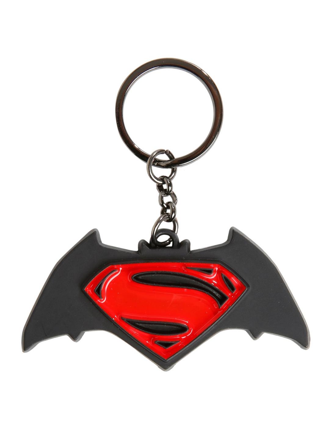 DC Comics Batman V Superman: Dawn Of Justice Logo Key Chain, , hi-res