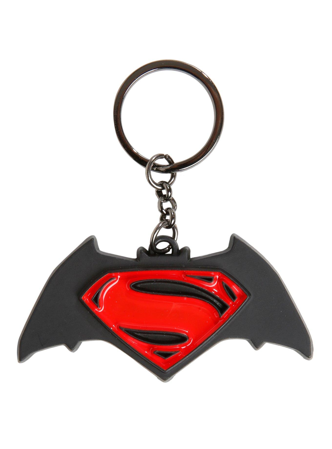 DC Comics Batman V Superman: Dawn Of Justice Logo Key Chain, , hi-res