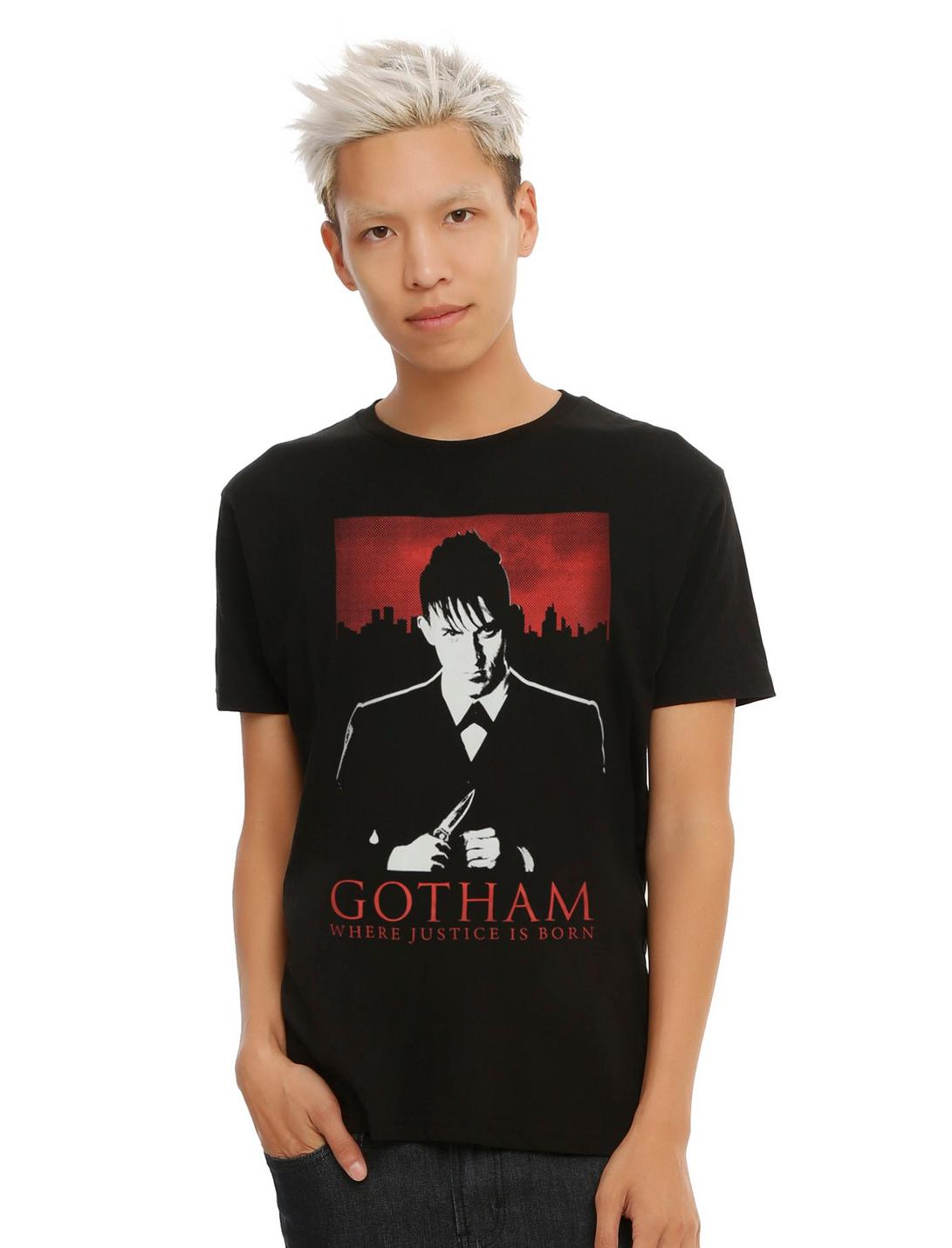 DC Comics Gotham Oswald Justice T-Shirt, BLACK, hi-res