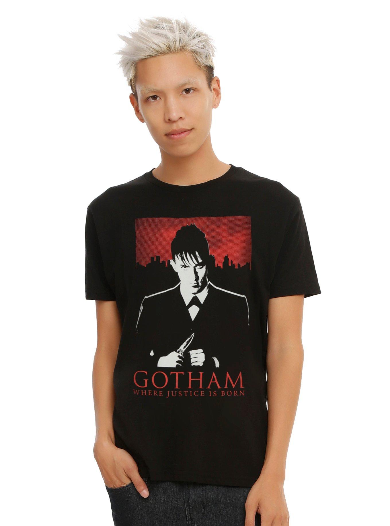 DC Comics Gotham Oswald Justice T-Shirt, BLACK, hi-res