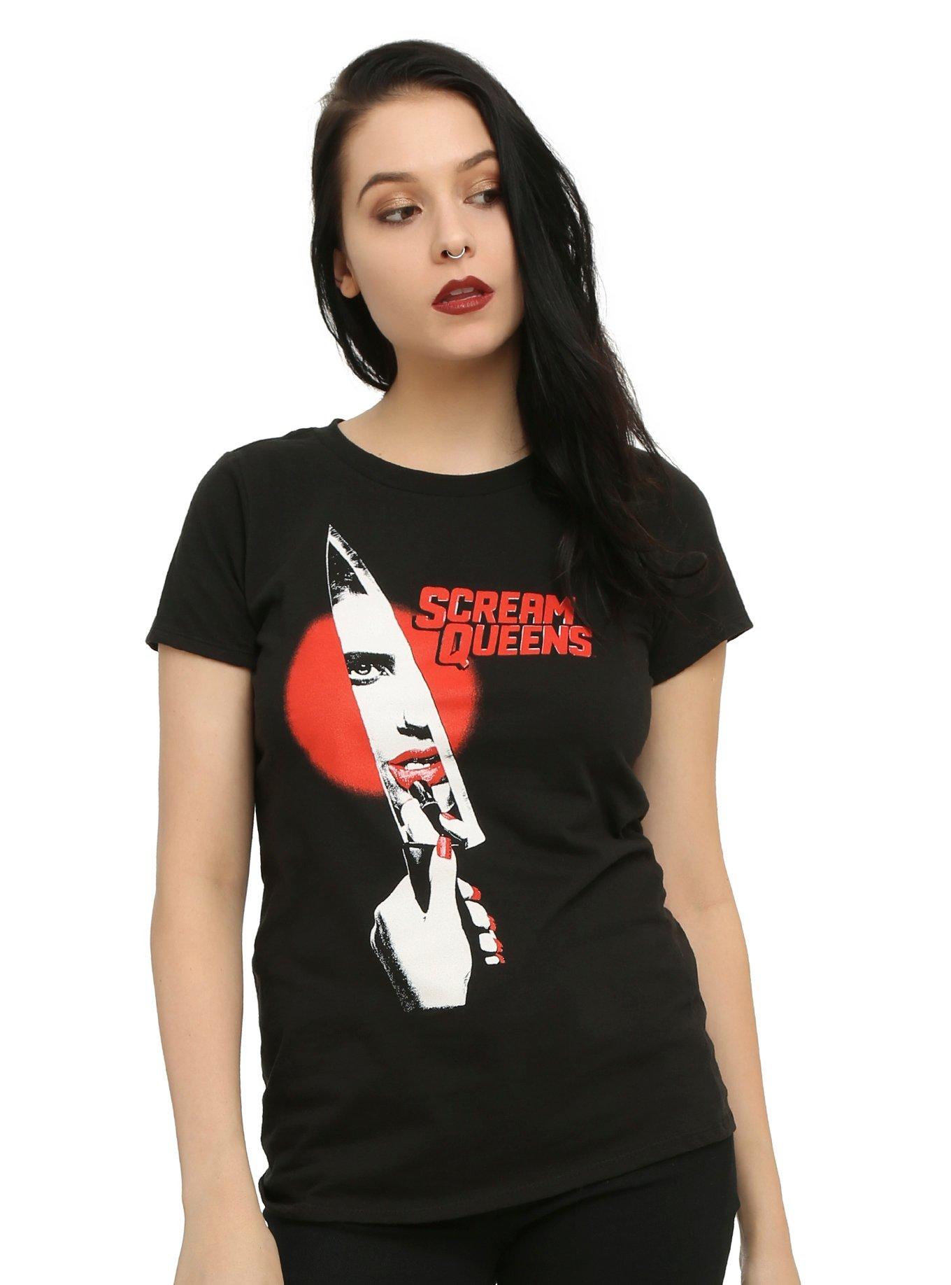 Scream Queens Knife Logo Girls T-Shirt, BLACK, hi-res
