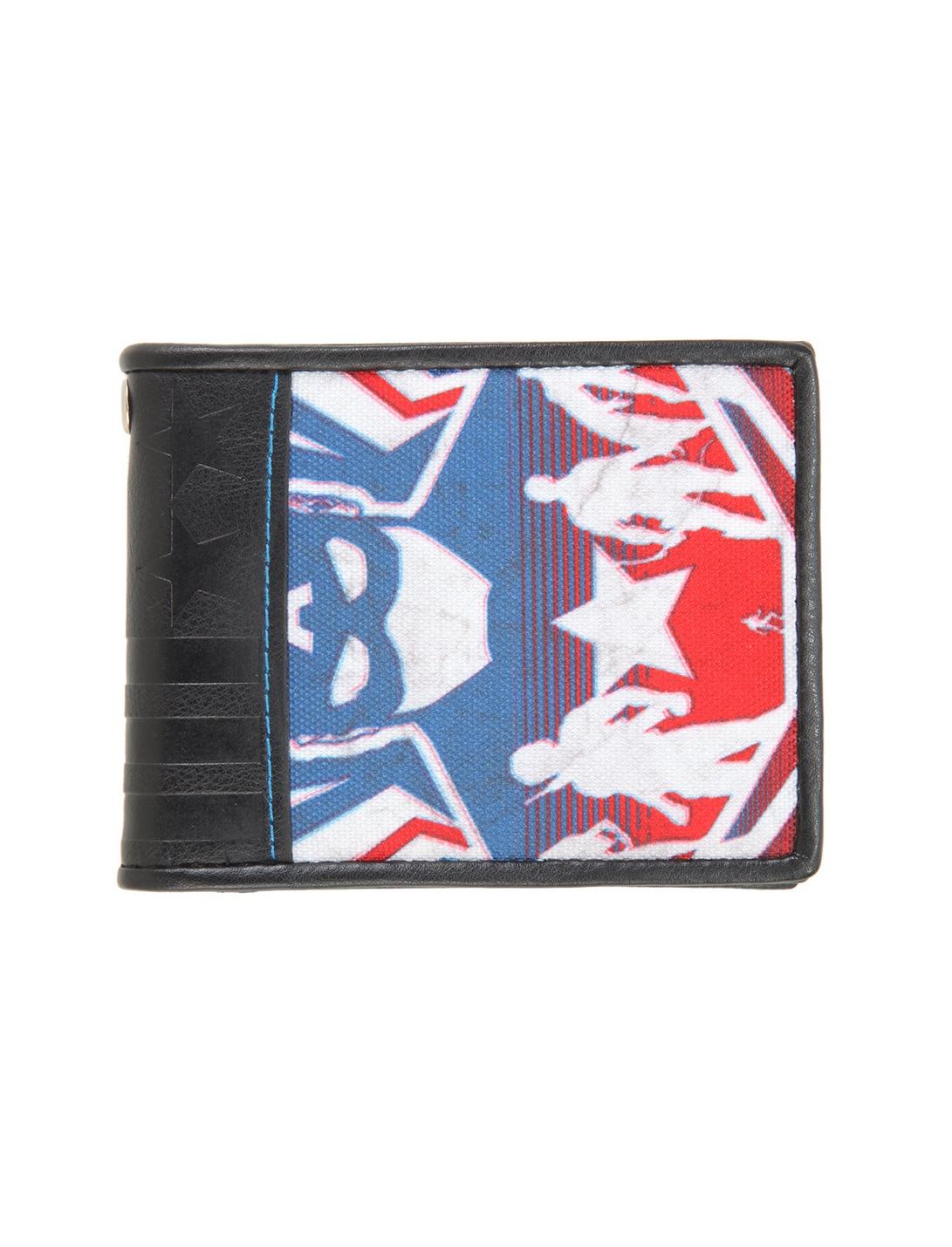Marvel Captain America Stripe Civil War Bi-Fold Wallet, , hi-res