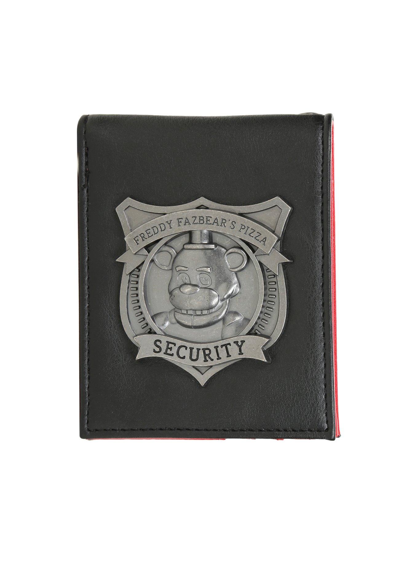 Five Nights At Freddy's Freddy Fazbear's Pizza Security Badge Bi-Fold Wallet, , hi-res