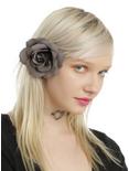 Grey Rose Hair Clip, , hi-res