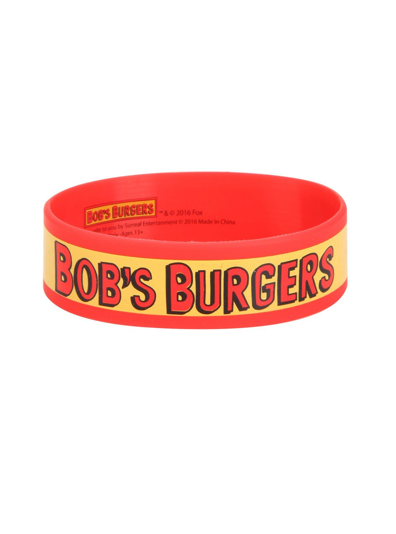 Bob's Burgers Logo Rubber Bracelet, , hi-res