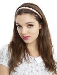 Lace Rose & Bead Headband Set, , hi-res