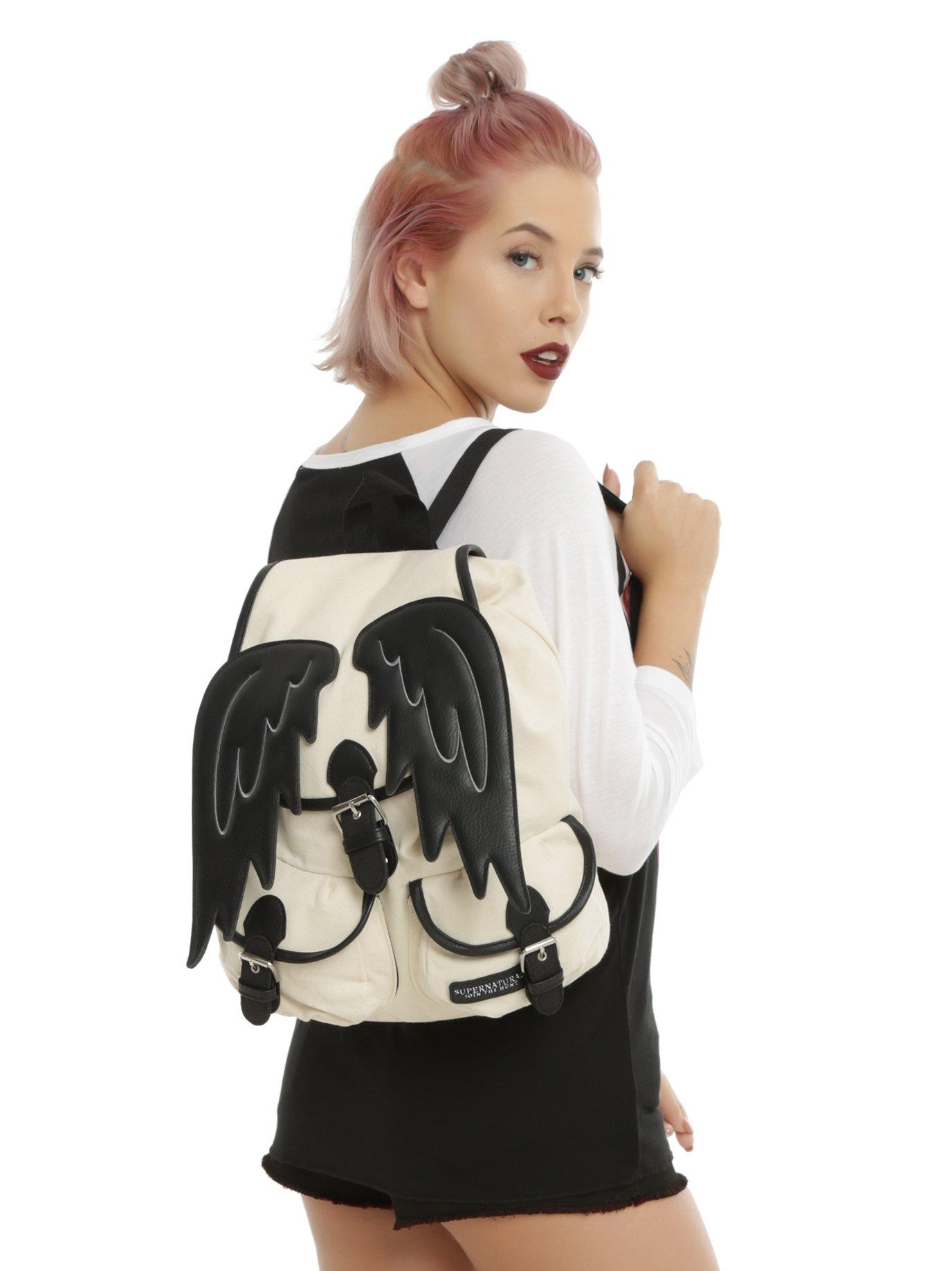 Supernatural Castiel Wings Slouch Backpack