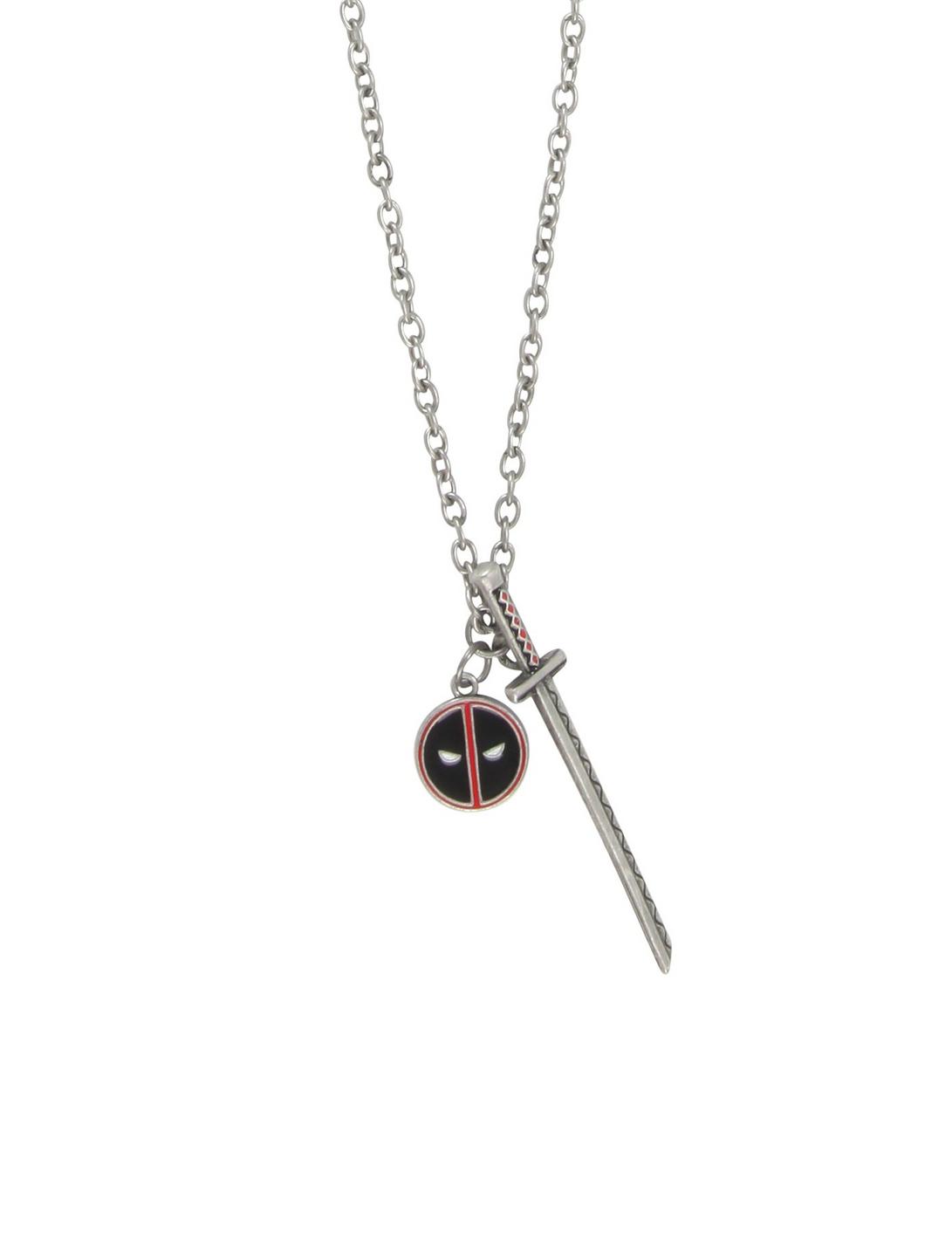 Marvel Deadpool Sword Charm Necklace, , hi-res