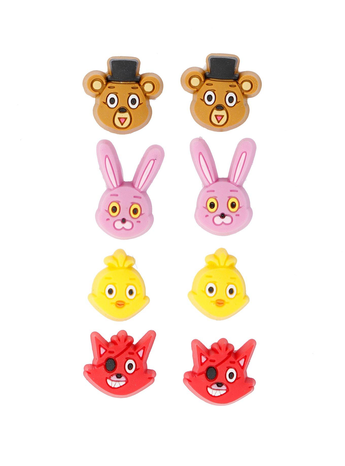 Five Nights At Freddy's Characters Earring Set, , hi-res