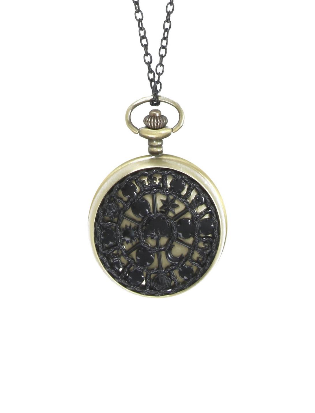 Disney Alice Through The Looking Glass Pocket Watch Necklace, , hi-res
