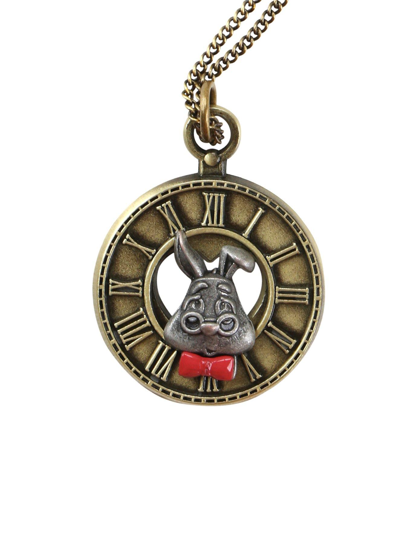 Alice In Wonderland White Rabbit Necklace, , hi-res