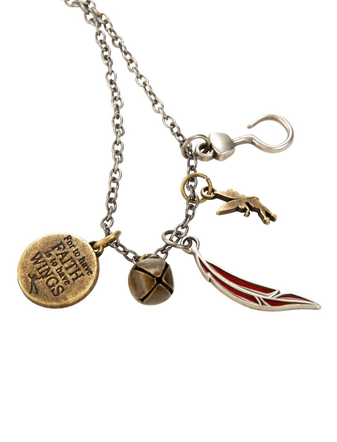 Disney Peter Pan Interchangeable Charm Necklace, , hi-res