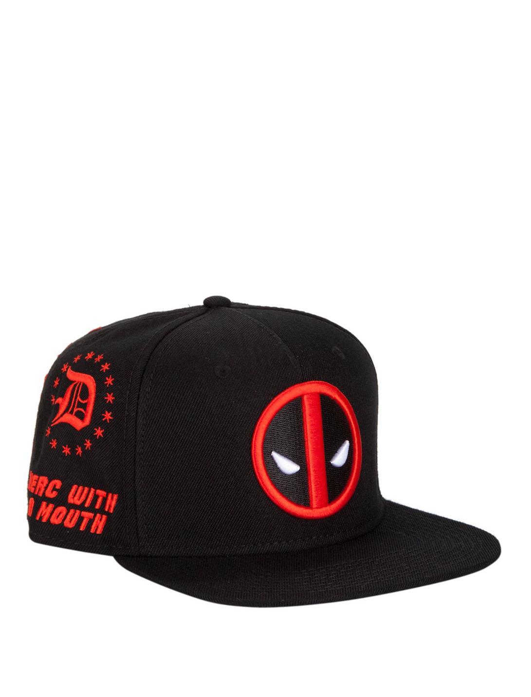 Marvel Deadpool Allover Embroidered Snapback Hat, , hi-res