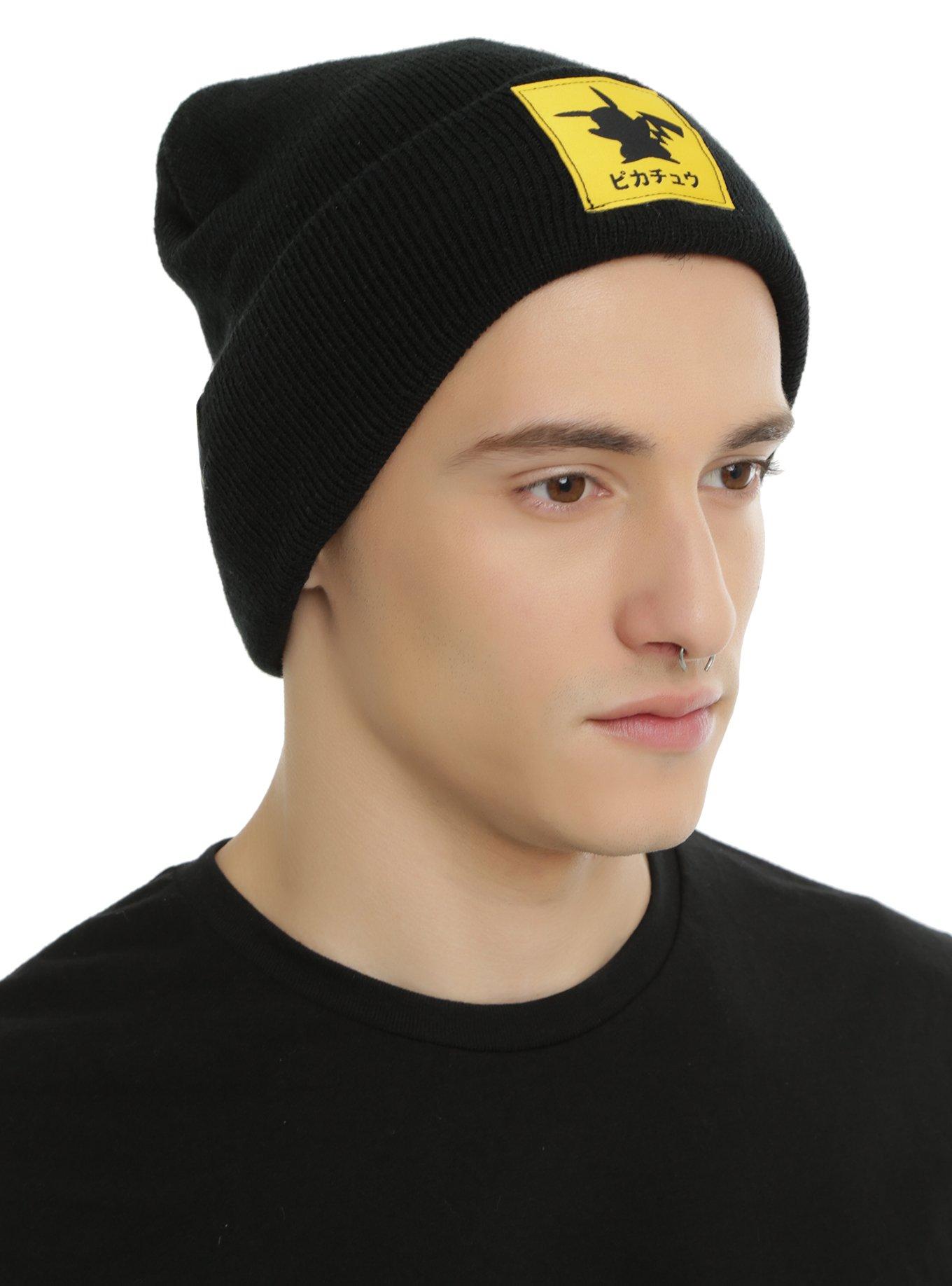 Pokemon Pikachu Silhouette Patch Watchman Beanie, , hi-res