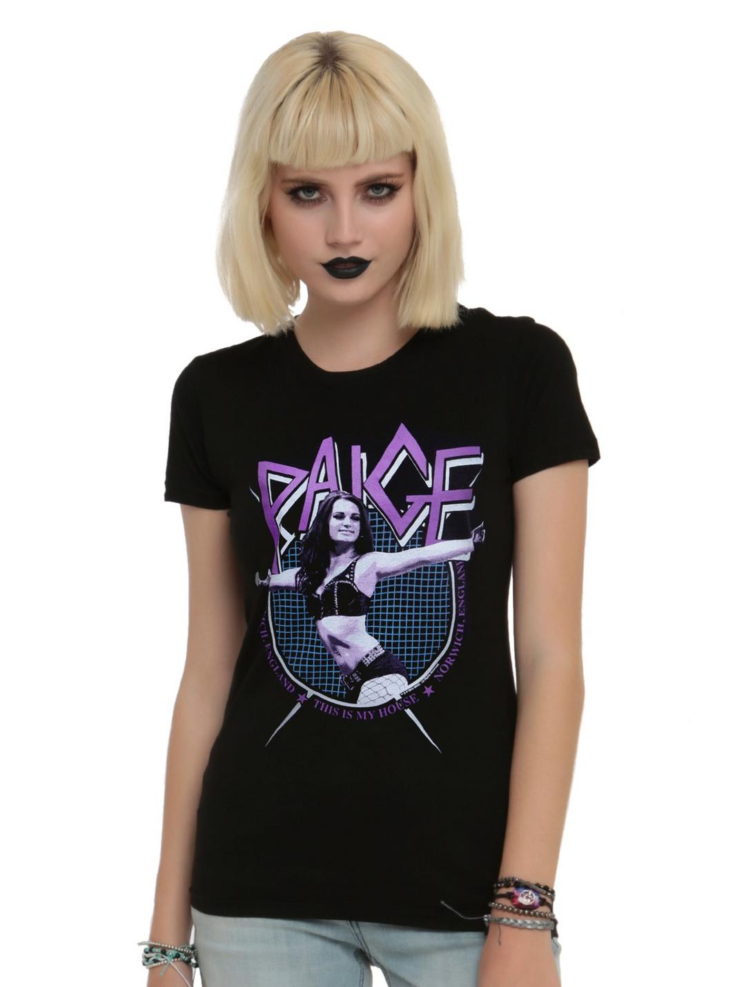 WWE Paige Logo Girls T-Shirt, BLACK, hi-res