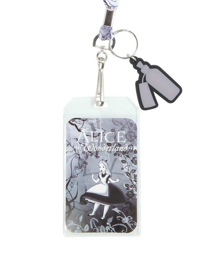 Disney Alice In Wonderland Alice Falling Lanyard, , hi-res