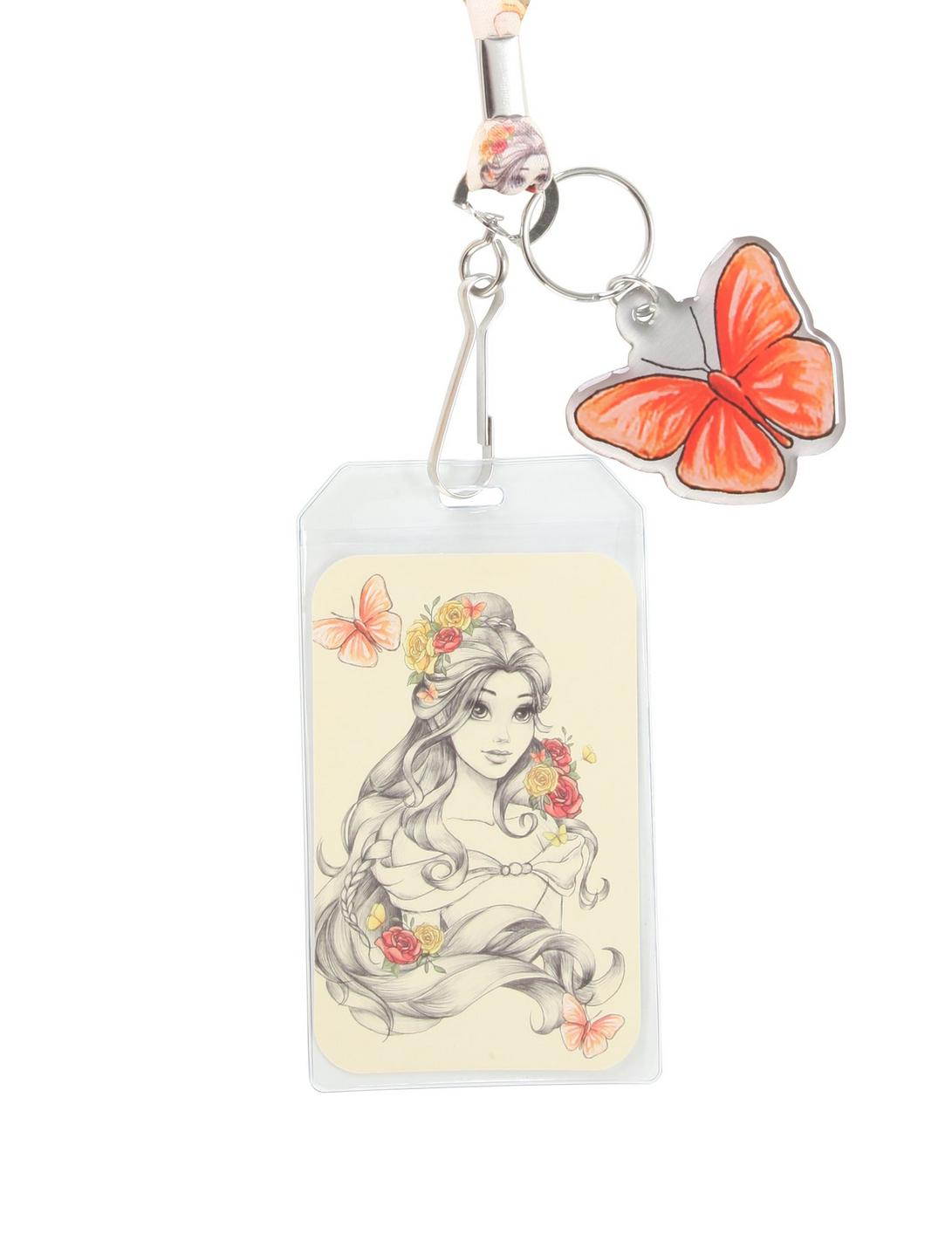 Loungefly Disney Beauty And The Beast Belle Sketch Lanyard, , hi-res