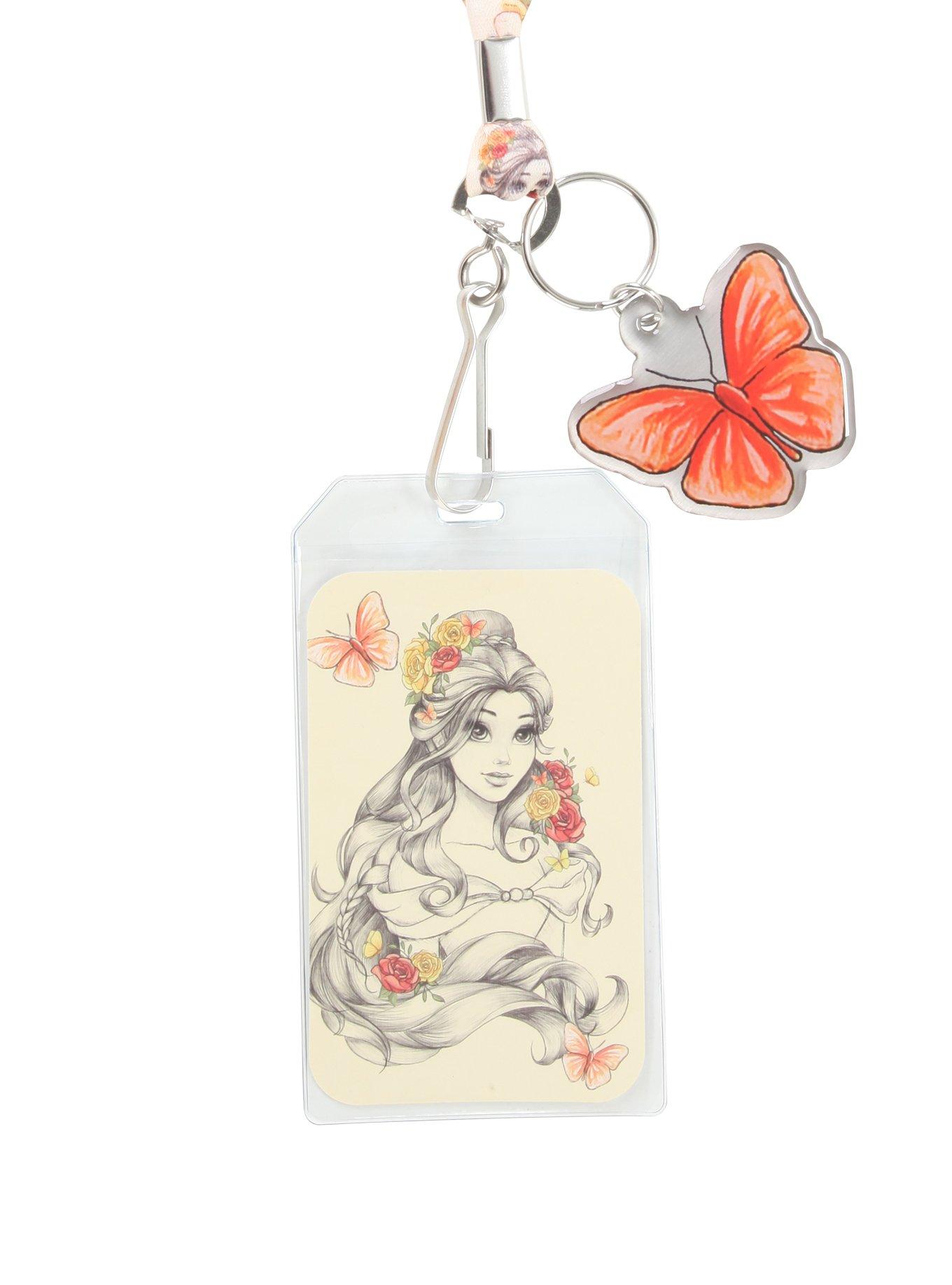 Loungefly Disney Beauty And The Beast Belle Sketch Lanyard, , hi-res