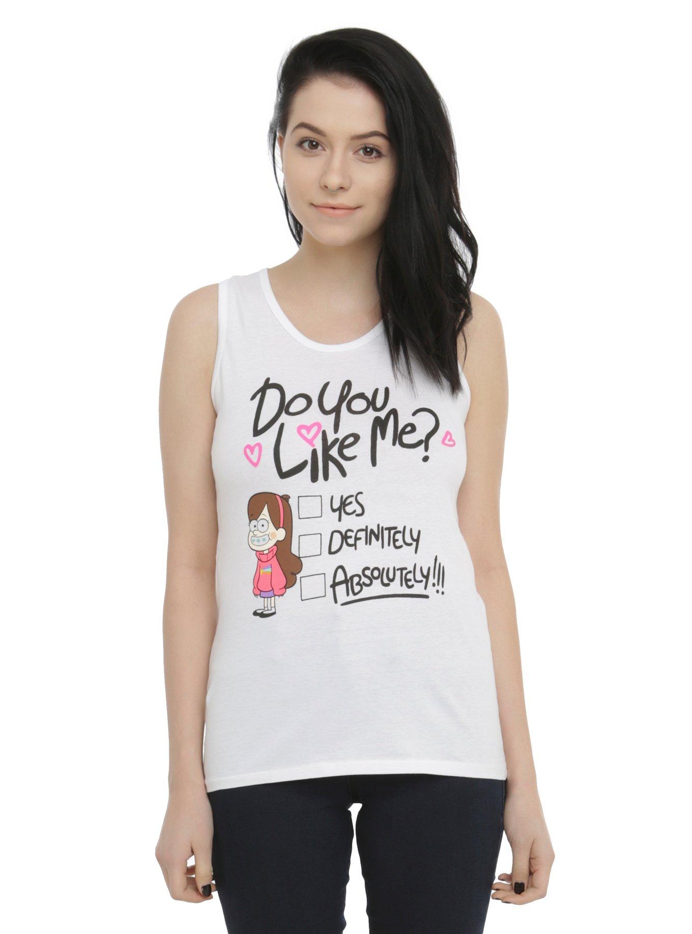 Disney Gravity Falls Mabel Do You Like Me Girls Tank Top, WHITE, hi-res