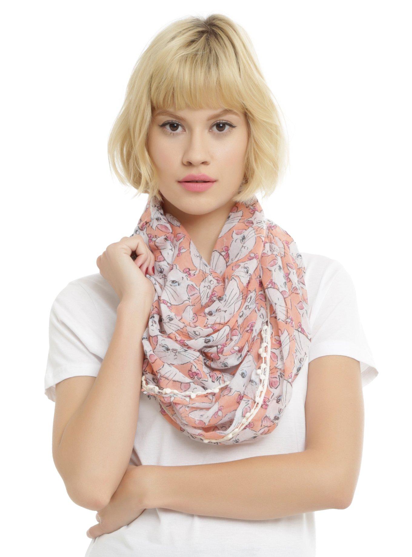 Disney Aristocats Marie Fringe Infinity Scarf, , hi-res