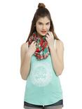 Disney The Little Mermaid Ariel White Stacked Character Viscose Infinity Scarf, , hi-res