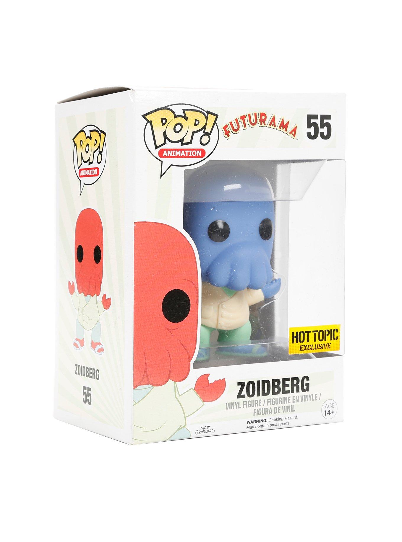 Funko Futurama Pop! Animation Zoidberg (Blue) Vinyl Figure Hot Topic Exclusive, , hi-res