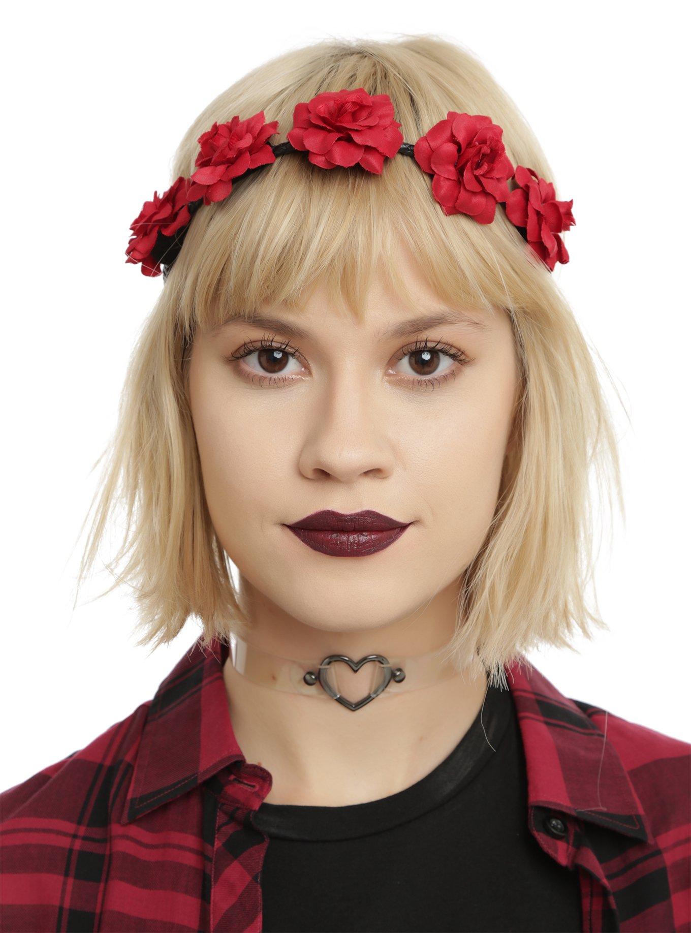 Red Rose Headband, , hi-res