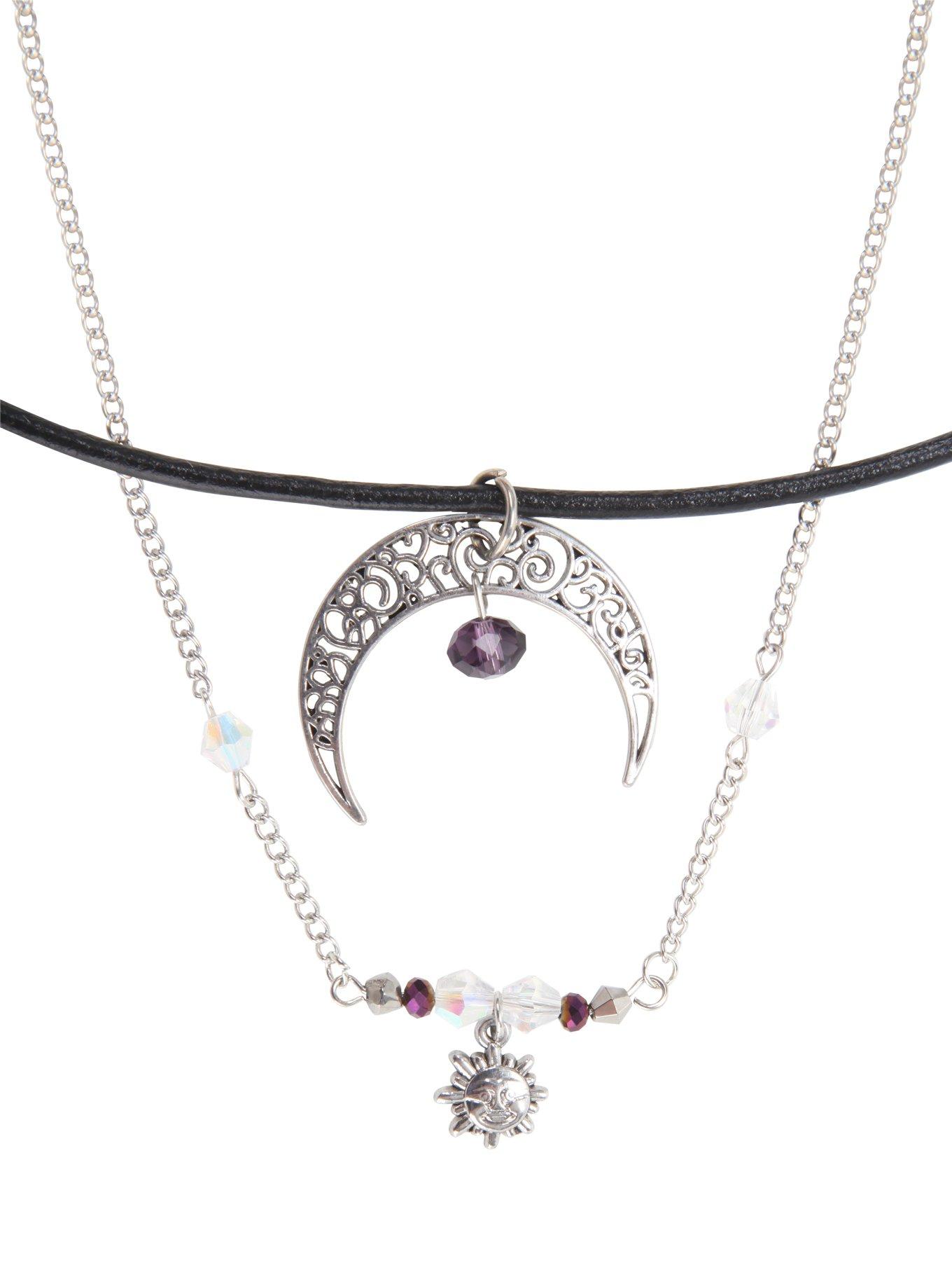 Sun and deals moon choker necklace