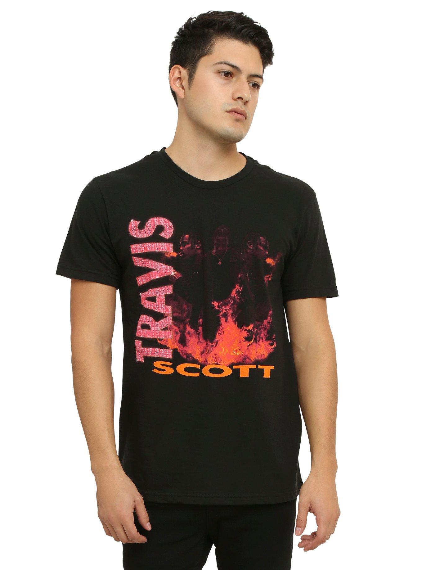 Travis Scott Fire T Shirt