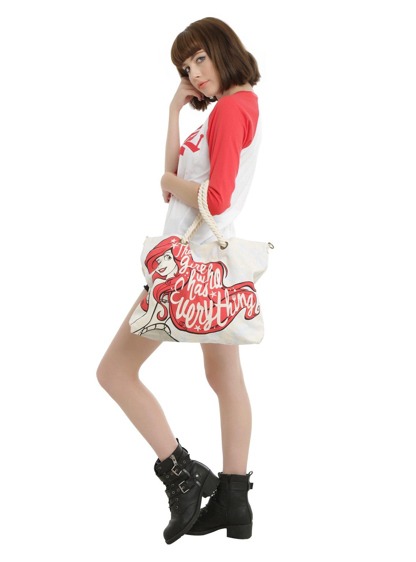 Loungefly Disney The Little Mermaid Ariel Canvas Rope Handle Tote, , hi-res