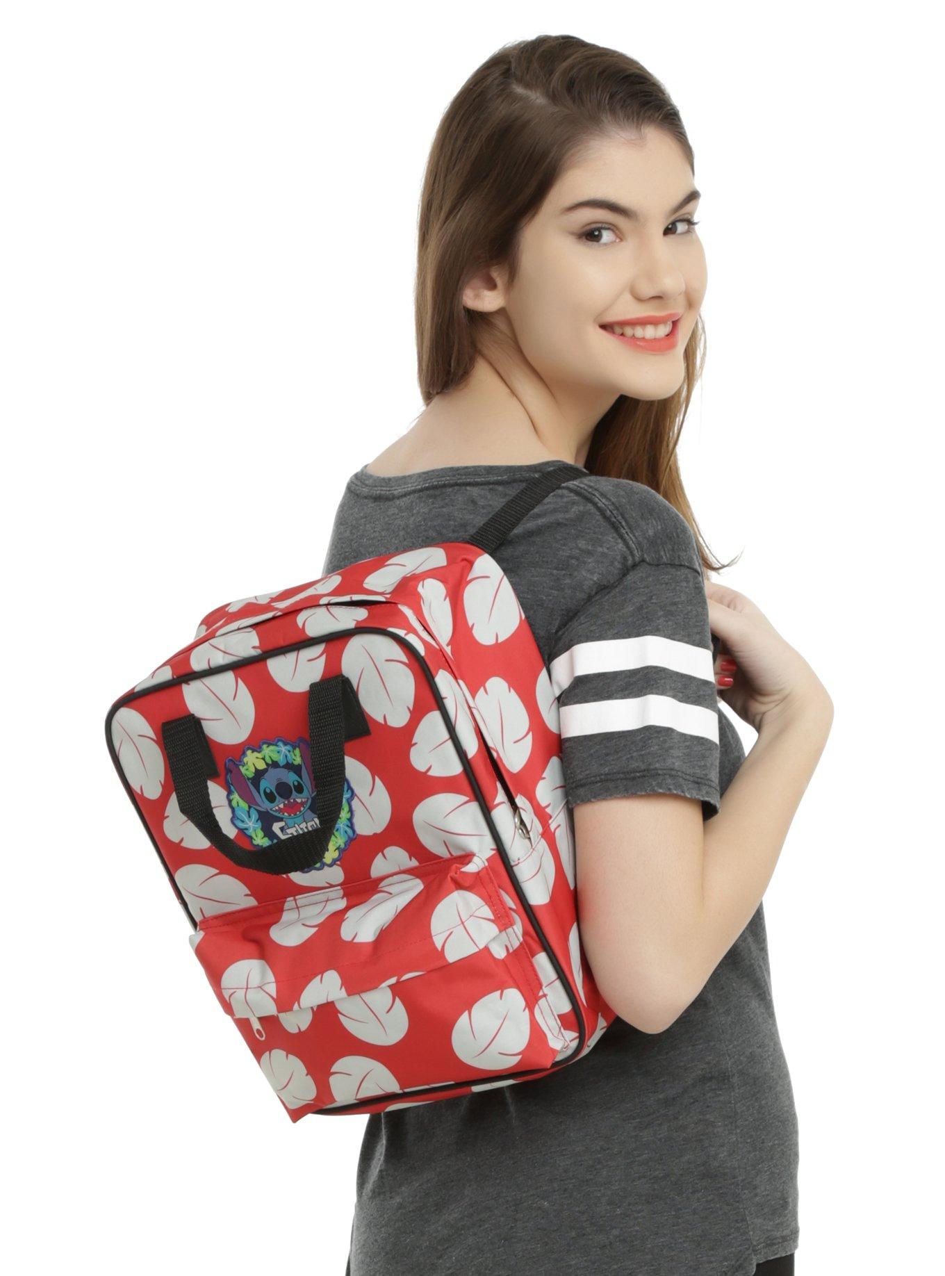 Loungefly Disney Lilo & Stitch Floral Mini Briefcase Backpack, , hi-res