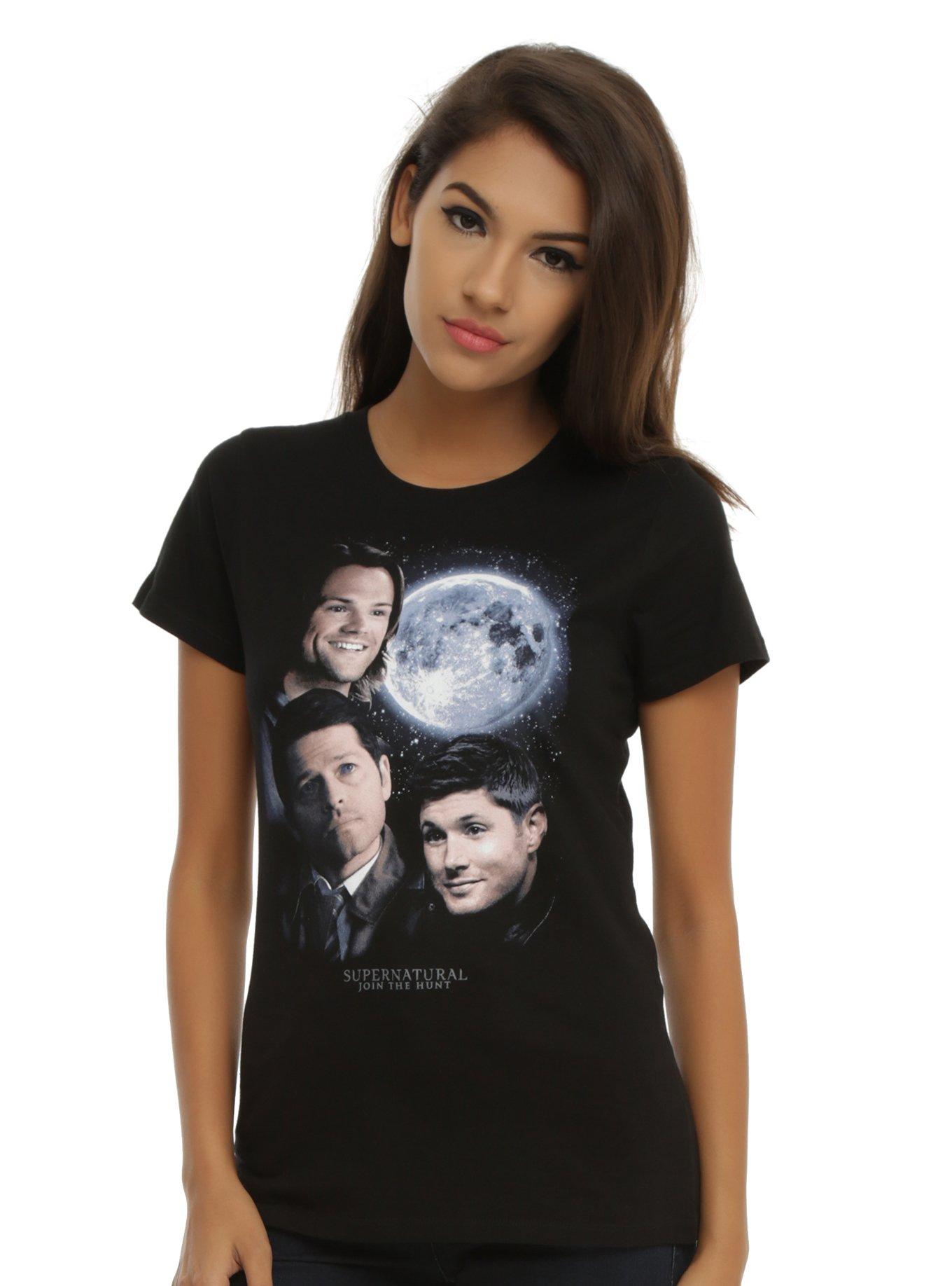 Supernatural Moon Portrait T-Shirt, BLACK, hi-res
