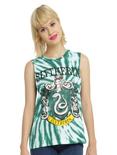Harry Potter Slytherin Tie Dye Girls Muscle Top, GREEN, hi-res