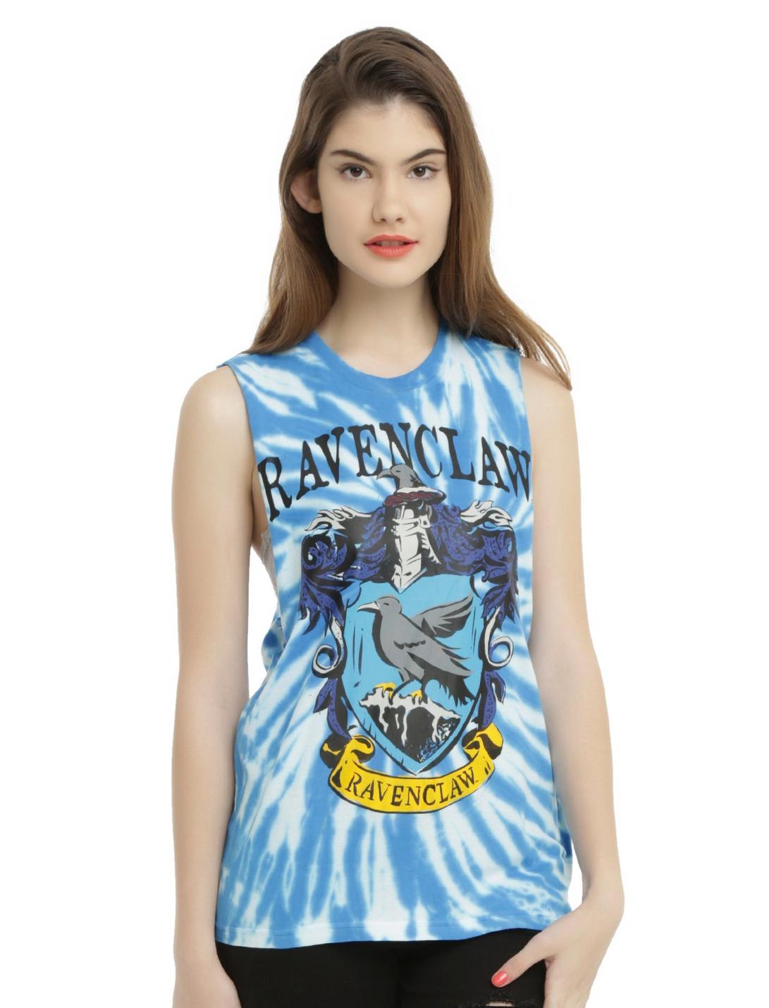 Harry Potter Ravenclaw Tie Dye Girls Muscle Top, BLUE, hi-res